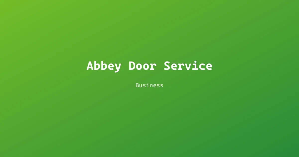 Abbey Door Service