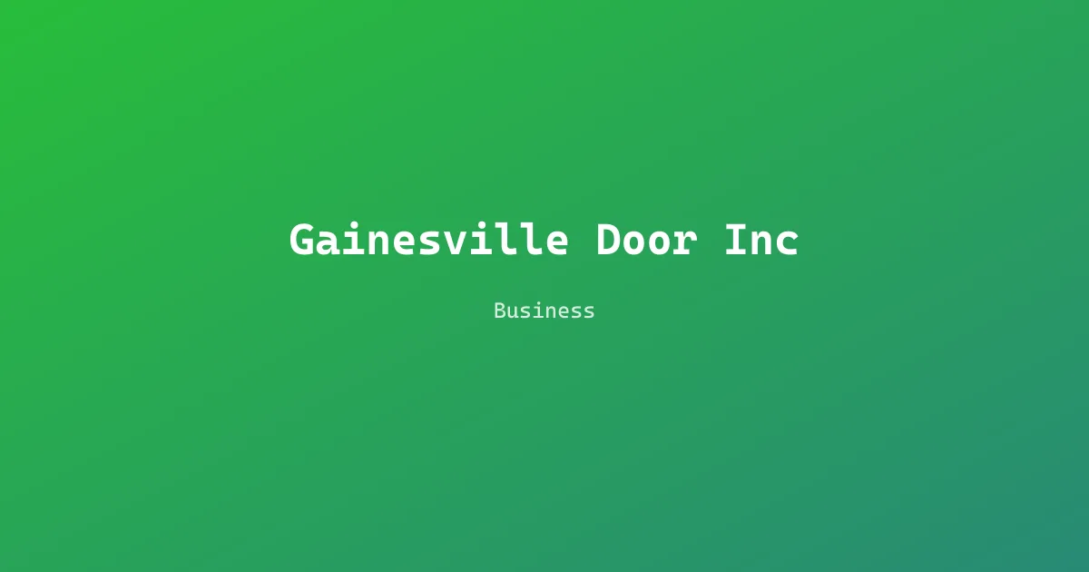 Gainesville Door Inc
