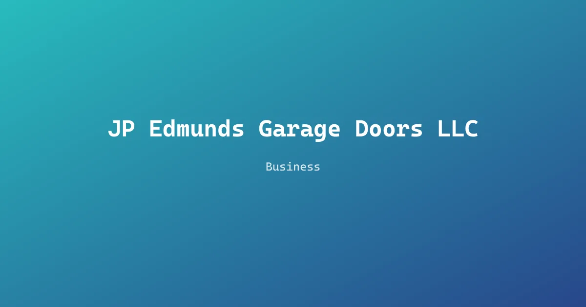 JP Edmunds Garage Doors LLC