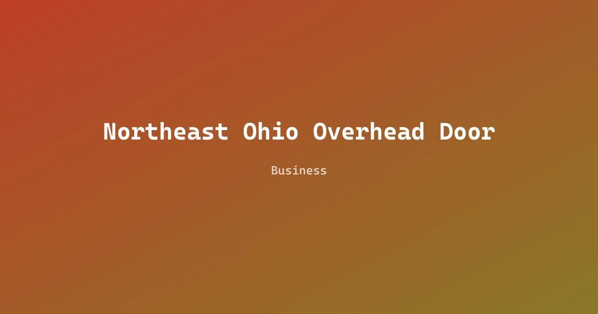 Northeast Ohio Overhead Door