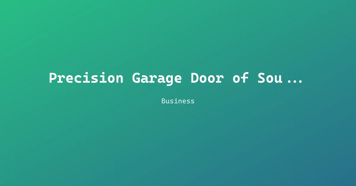 Precision Garage Door of South Georgia