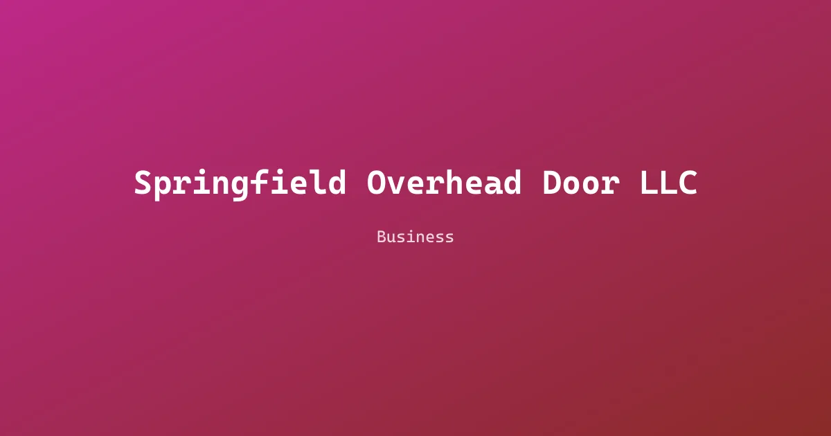 Springfield Overhead Door LLC